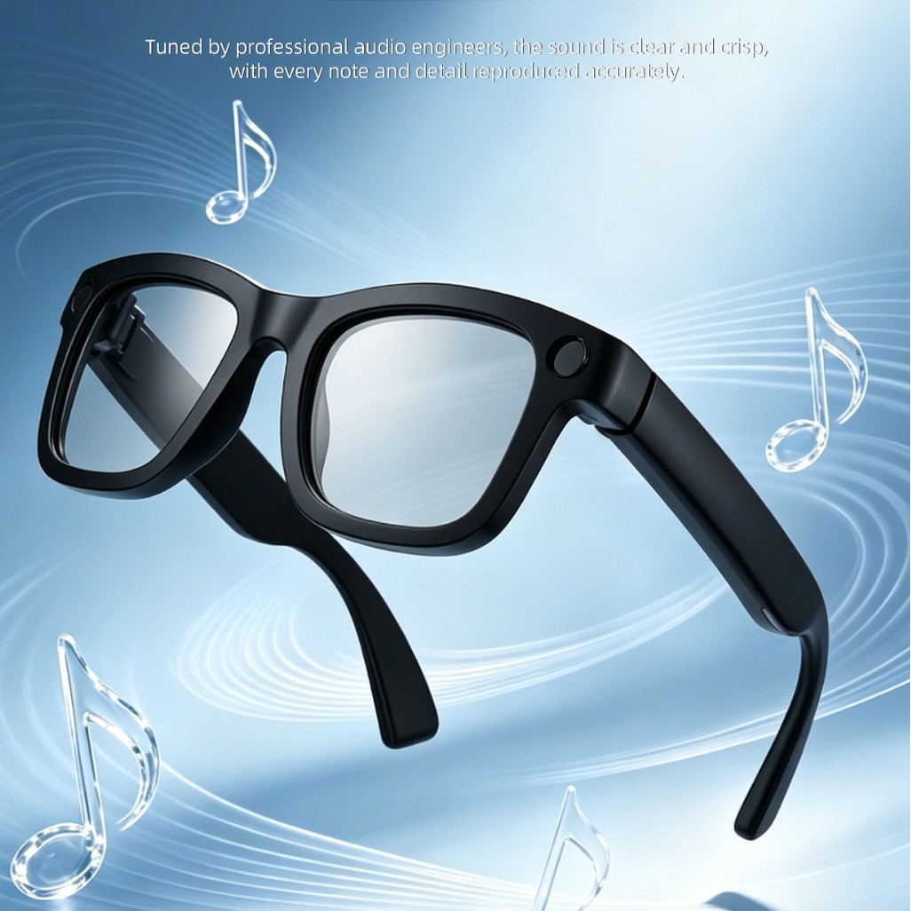 Source manufacturer of cross-border AI smart glasses with high-definition camera, conference recording, voice-to-text conversion, and smart office multimedia
