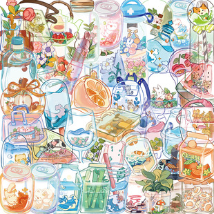 50��ins͸�����w͸����ˮpet�N��С�������L�N��diy���~�ز��b�
