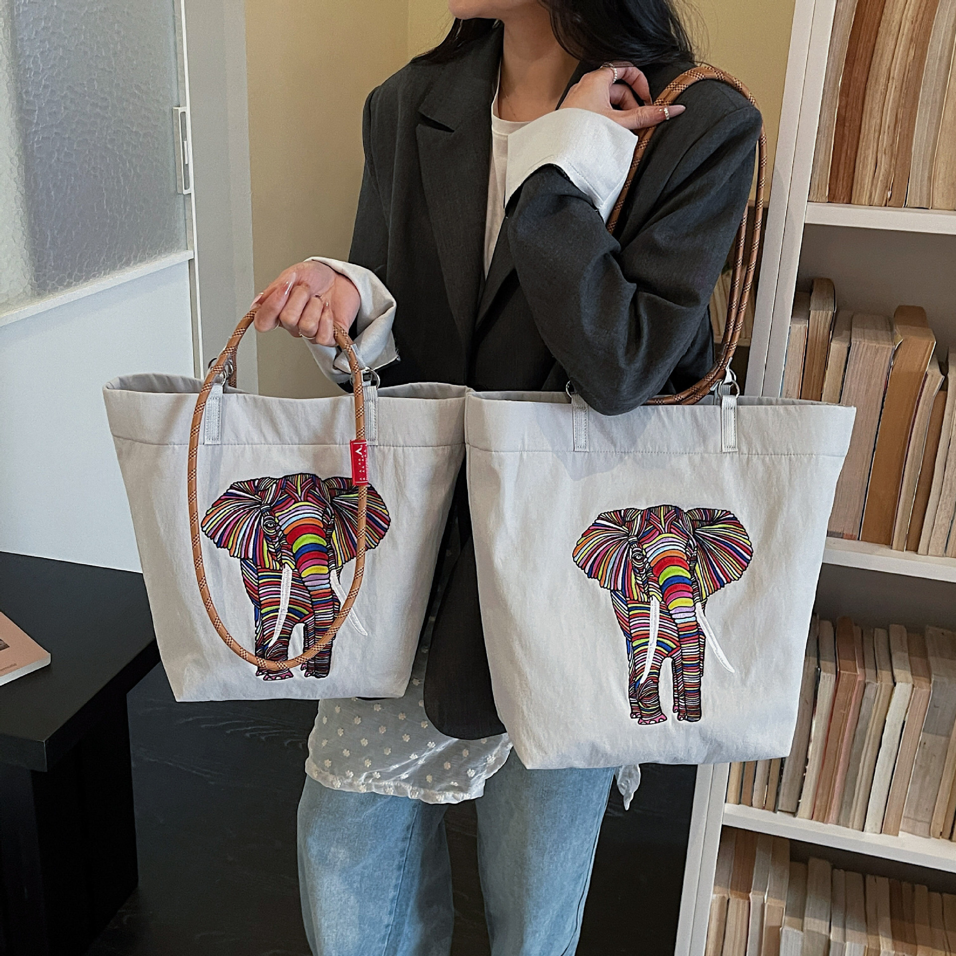 Japanese capacious shopping bag