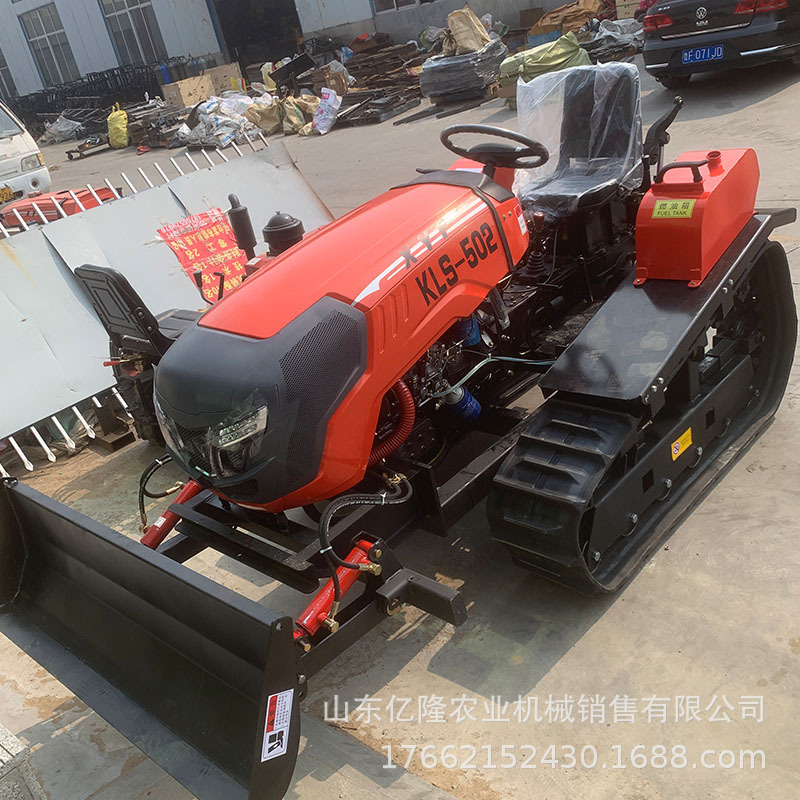 山地开荒履带拖拉机 多功能履带式旋耕机 田园管理耕地机