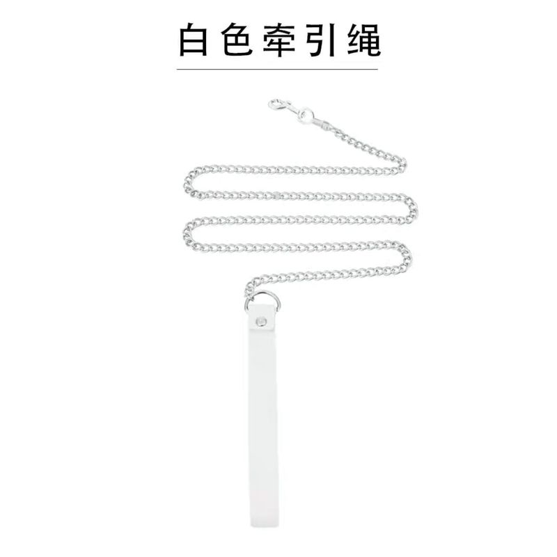 大铃铛Choker项圈PU皮革锁骨脖环原宿少女可爱女仆辣妹纯欲牵引链|undefined
