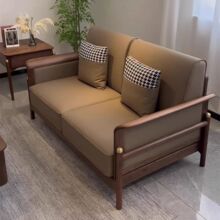 宋式美学北美黑胡桃木全实木沙发组合中古风简约2025新款禅意家具