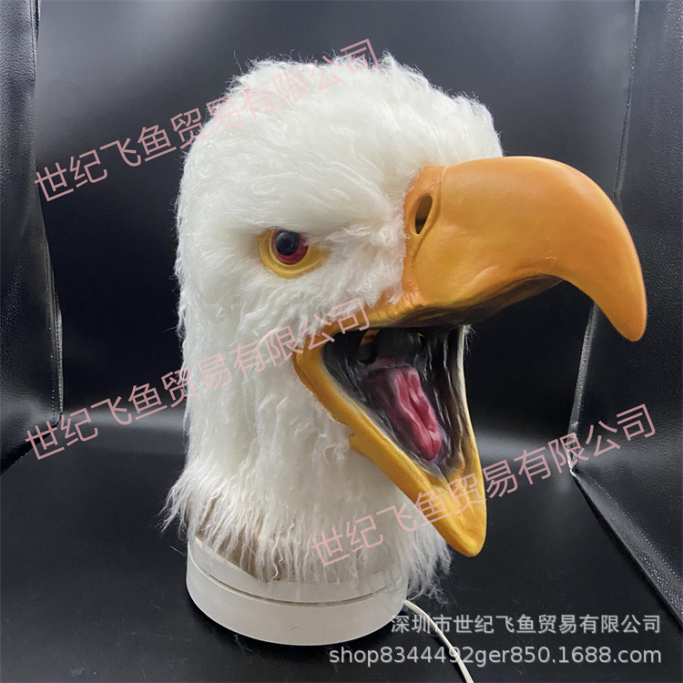 Soporte independiente águila máscara de Halloween bola apoyos animal lindo látex felpa tocados