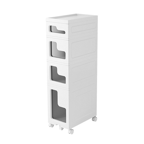 Kitchen gap storage cabinet drawer-type bathroom storage cabinet ultra-narrow seam edge cabinet kitchen gap cabinet storage cabinet
