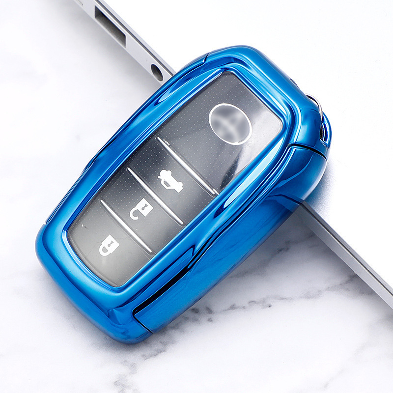 Amazon Venta caliente modelo adecuado para Toyota coche clave protectora Shell corona Highlander tarjeta Camry clave caso al por mayor