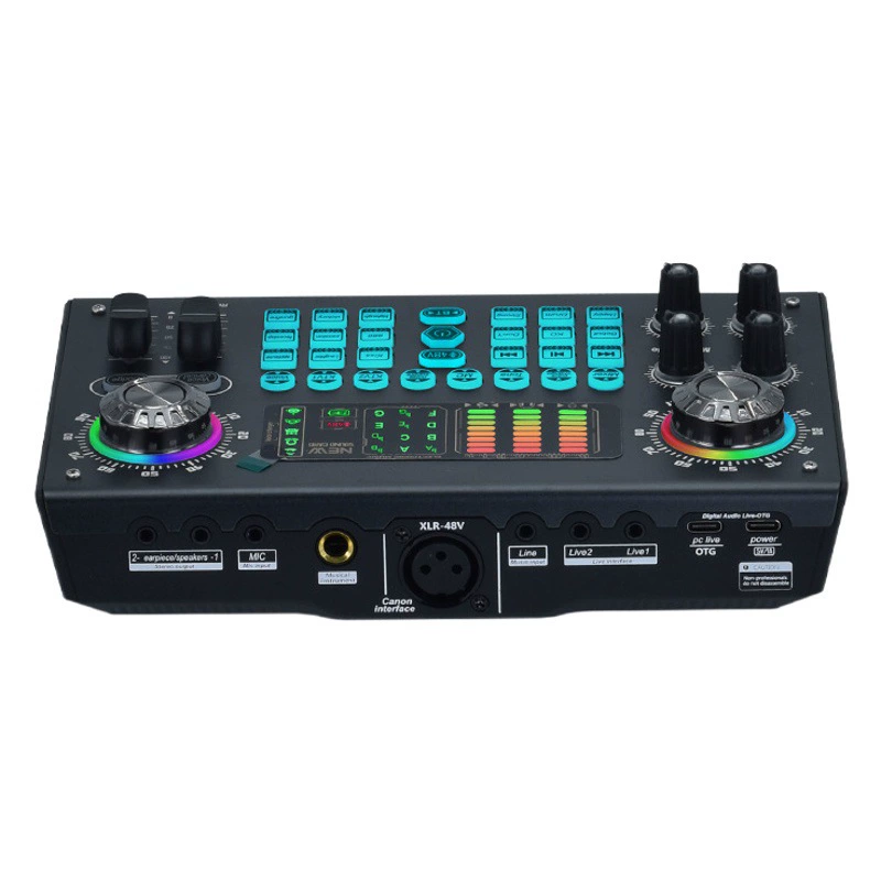 Трансграничный 48VSX97XLR английская версия компьютера Универсальный мобильный телефон пение живая звуковая карта проводной Конденсатор микрофон оборудование