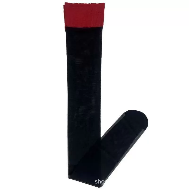 Red sexy high boots, summer thin knee socks, tights