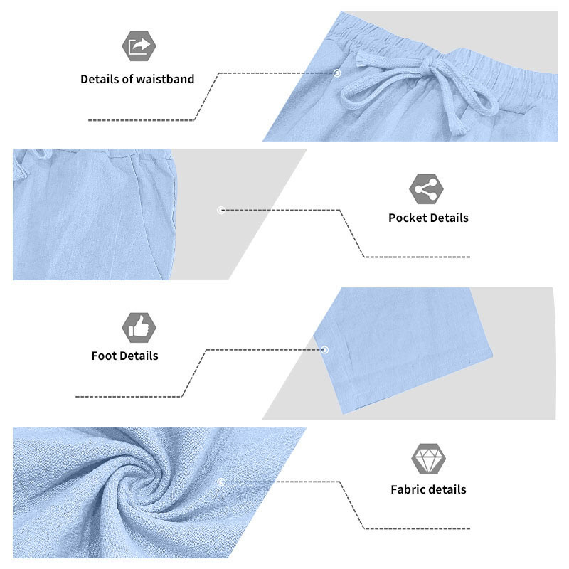 Men's Casual Breathable Linen Hooded Long Sleeve Shirt Cardigan Spring Summer Style Loose Fit Set_viptrois.com