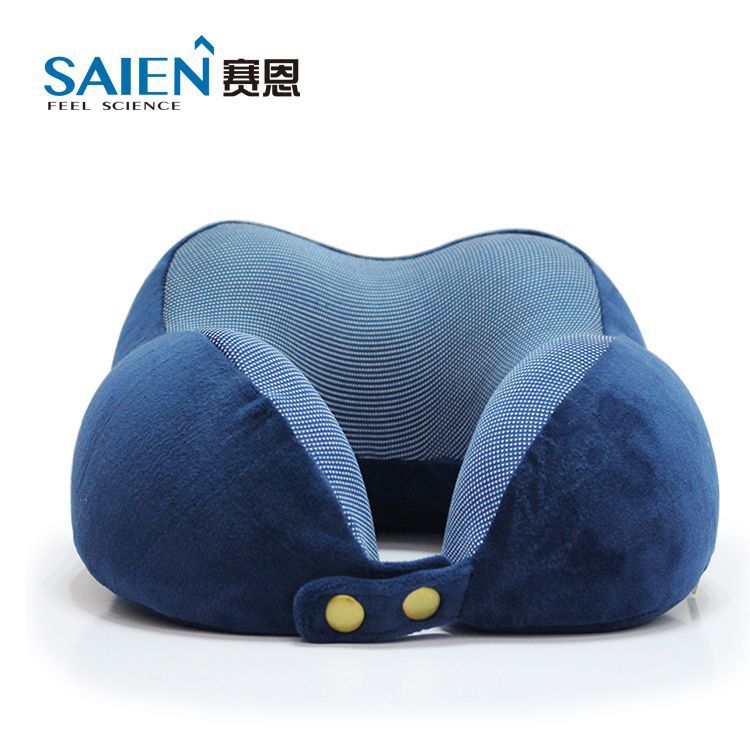 Almohada en forma de U transfronteriza almohada de viaje de negocios almohada de memoria en forma de U rebote lento protección del cuello espacio almohada de espuma de memoria regalo al por mayor