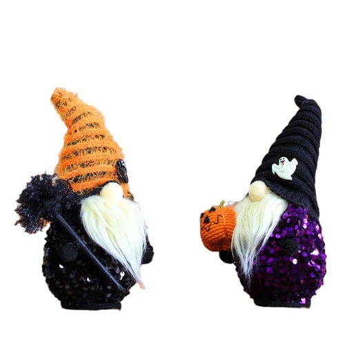 Halloween decoration new style pumpkin gnome faceless doll Halloween goblin figure ornament gift
