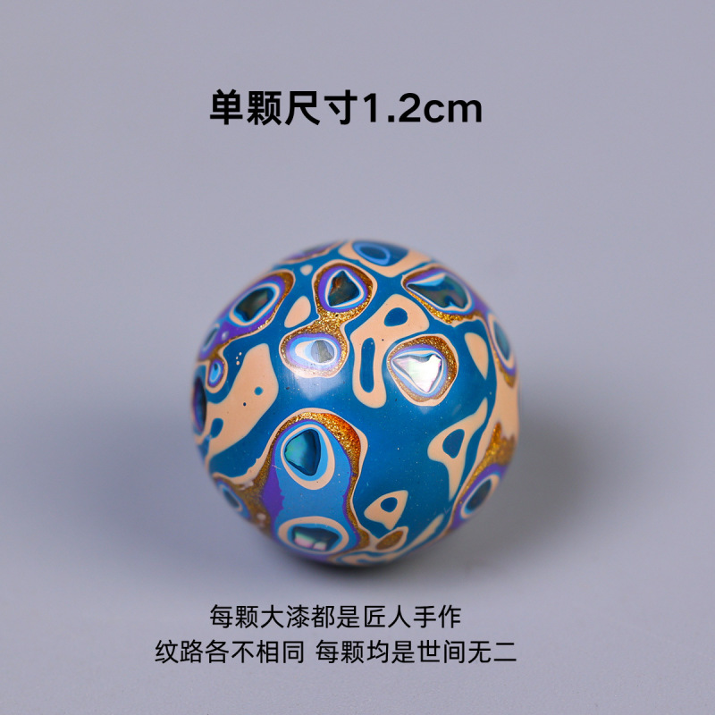 大きな漆ビーズ 12 ミリメートル螺鈿ルースビーズメーカー卸売ブレスレットシングルビーズ仏ビーズ DIY マルチ宝ブレスレットアクセサリー|undefined