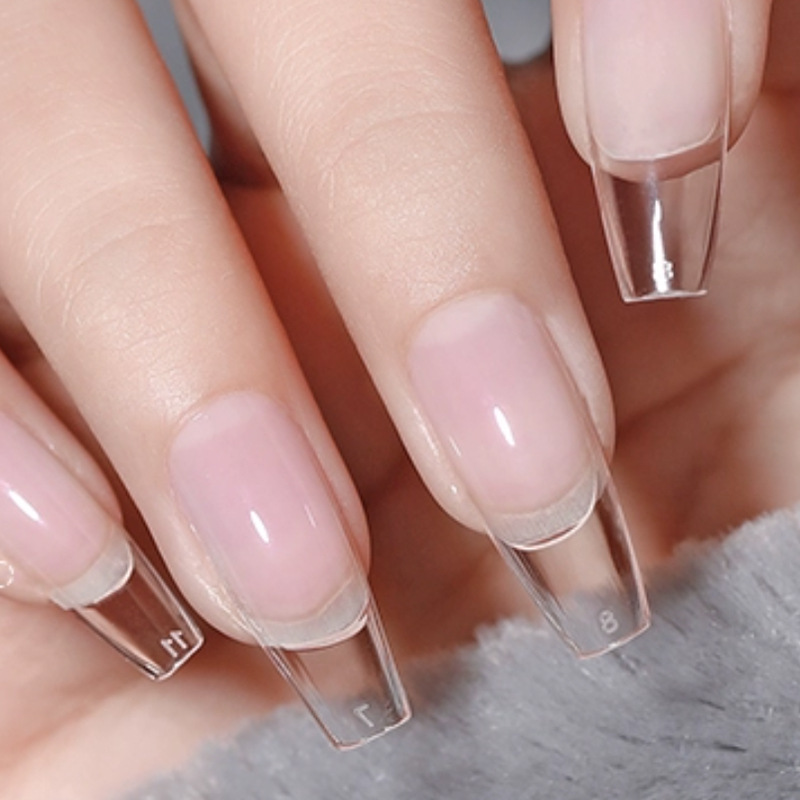 Nail Patch Ultra-Thin Traceless No-Engraving Short Trapezoid Extension Shaping Wearable Nail Patch Nail Salon Special Tool Nail Patch Ultra-Thin Traceless No-Engraving Short Trapezoid Extension Shaping Wearable Nail Patch Nail Salon Special Tool