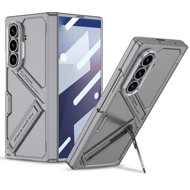 Samsung zfold7 携帯電話ケースに適しています。クロスボーダー磁気ヒンジフルカバーニッチハイエンドシェルとフィルム一体型スタンド|undefined