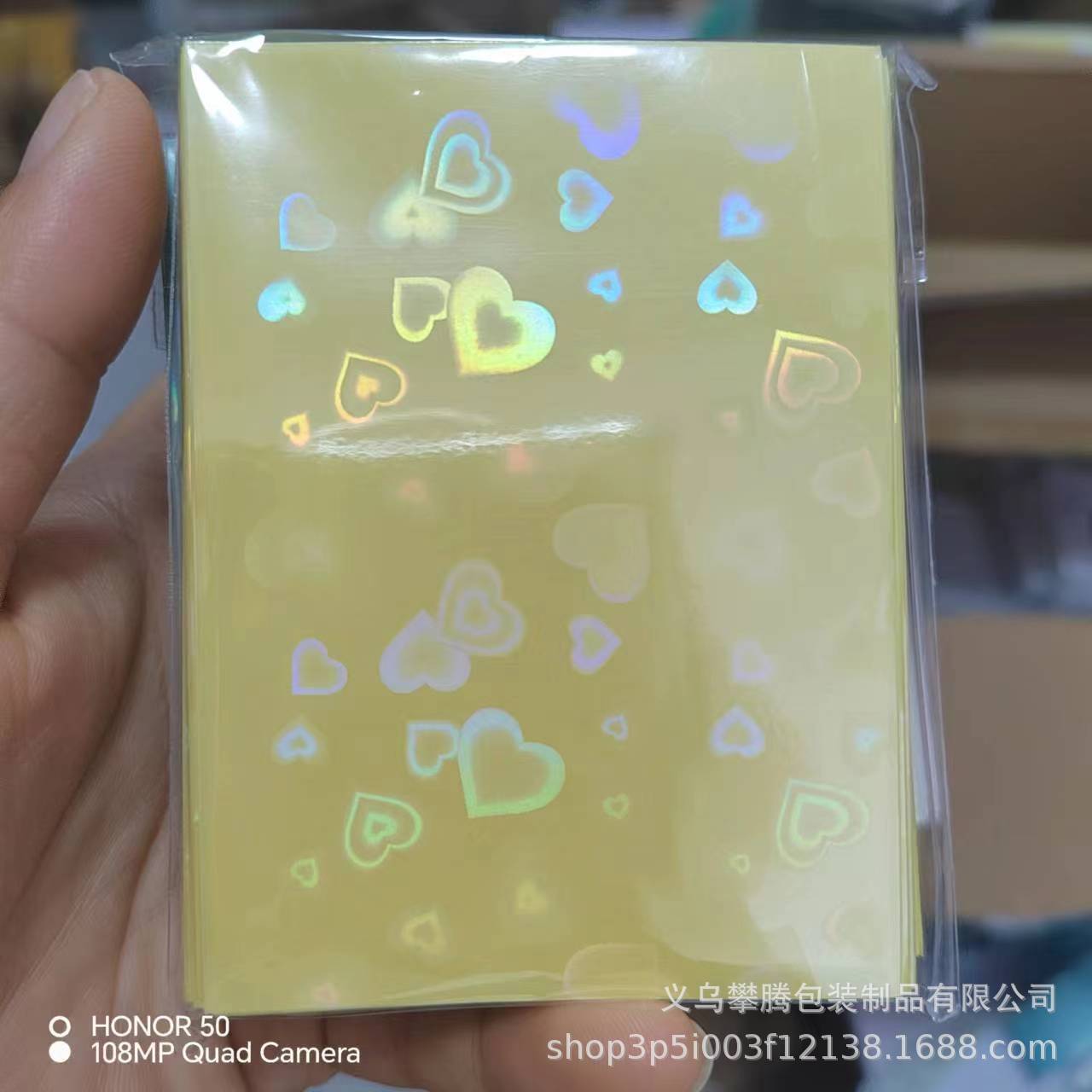 Película protectora de tarjeta de palomitas de maíz 20 Película protectora de tarjeta pequeña de álbum de seda Cubierta protectora de tarjeta pequeña de tres pulgadas Película protectora Polaroid