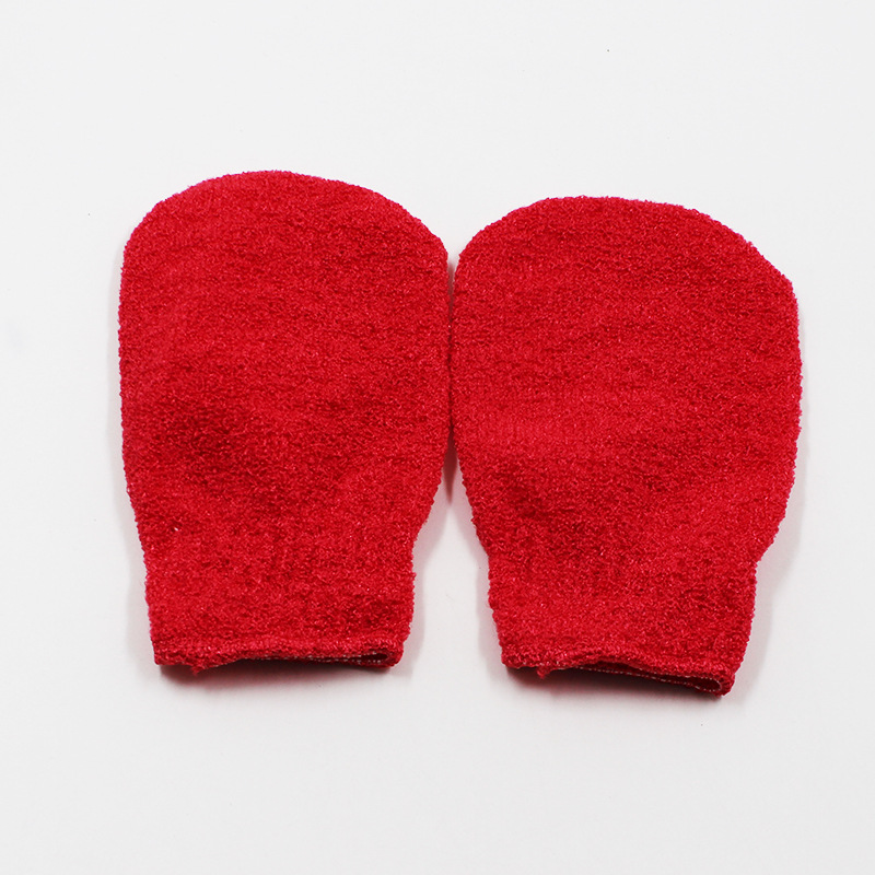 Guantes de toallas de limpieza de cinco dedos para adultos, toallas de baño, artefactos de baño de espalda, toallas de baño de espalda, guantes de espesación de barro frotados