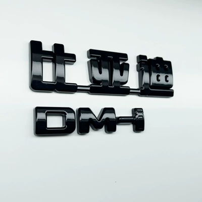 coverage, blackened glossy black car: Car logo - glossy-black-finish-byddmi-combination-logo