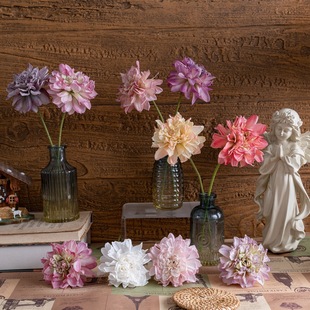 Manufacturer Xipan Huayao Dahlia INS style artificial flowers home decoration cross-border wedding wholesale fake flower crafts