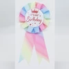 Threaded Rainbow Band Badge IT'S MY Birthday