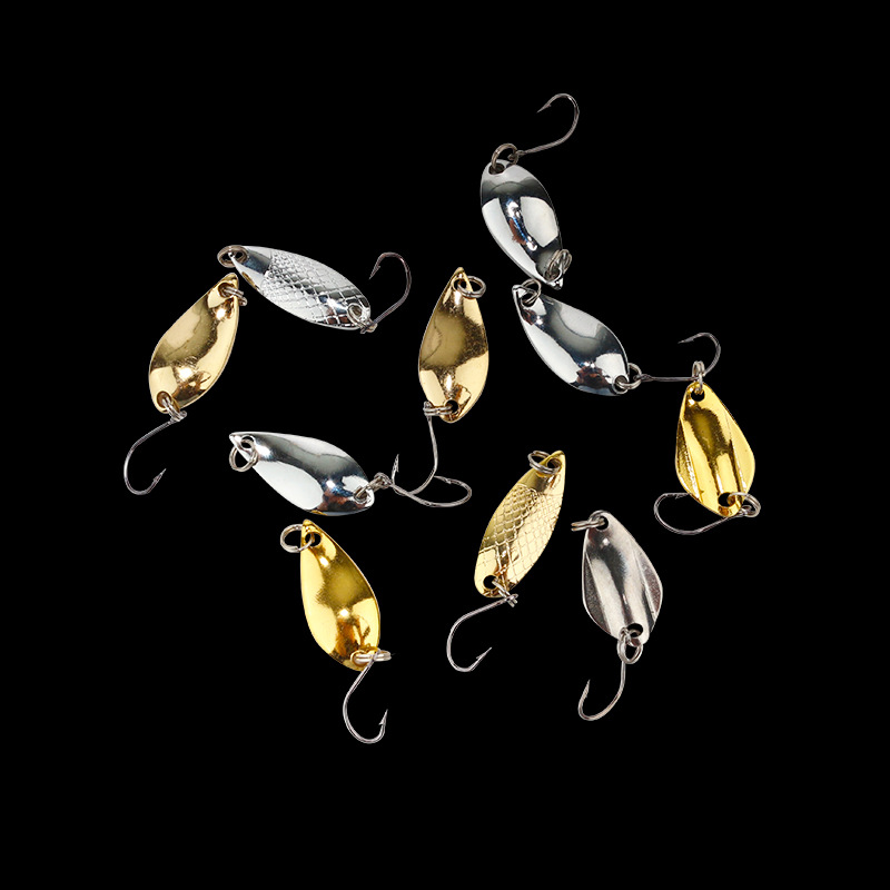 路亞餌2g/2.5g/3.5g/5g亮片單鈎勺型馬口亮片瓜子假餌仿生魚餌