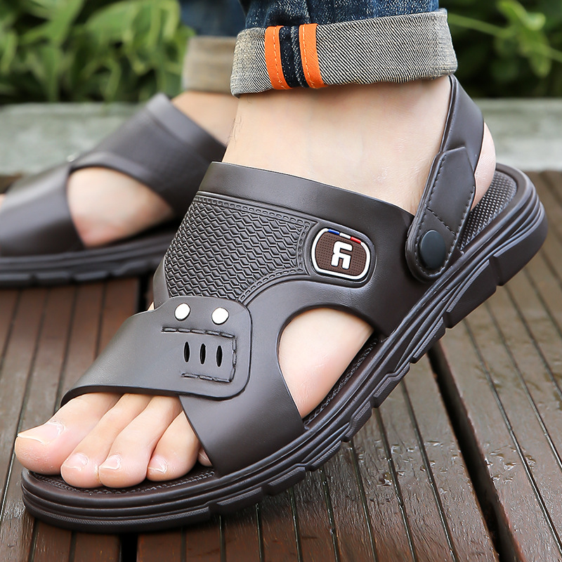 2025 New Summer Men's Vietnamese Beach Sandals, Casual, Breathable, Non-Slip, Wear-Resistant Street Stall Slippers, Factory Direct Delivery