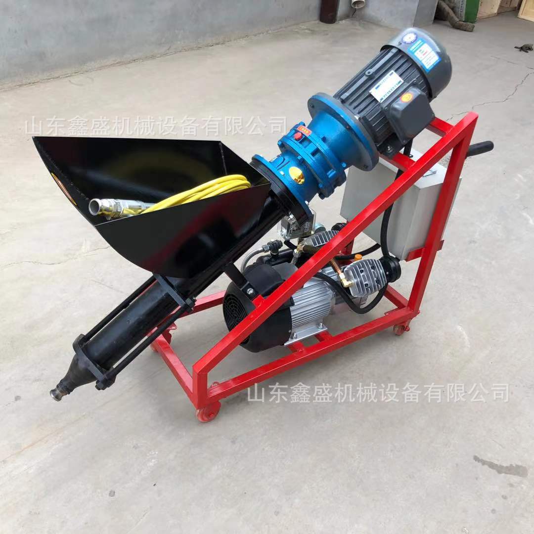 油漆喷涂机 电动水泥砂浆灌浆机3kw小型螺杆式加固门缝输送泵厂家
