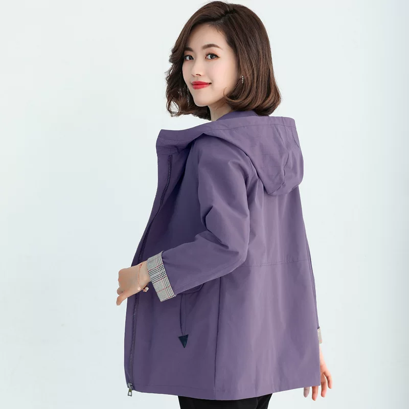 Весенняя осенняя короткая куртка для мамы, западный стиль