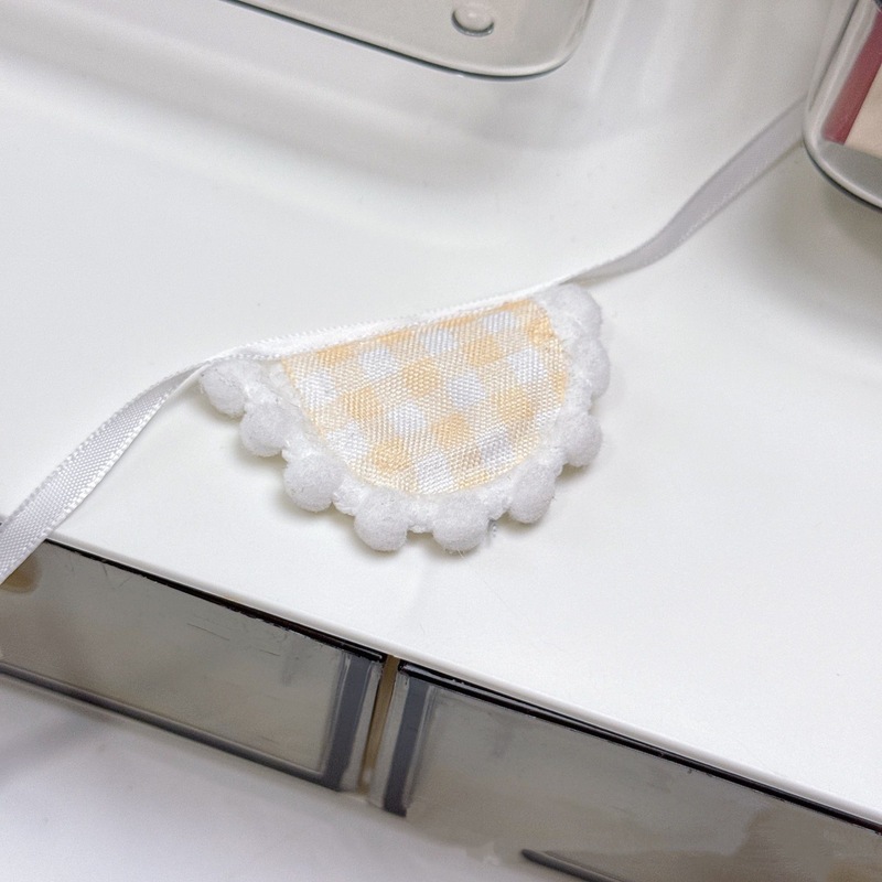 布艺围兜装饰配件玩偶口水巾娃娃衣服diy饰品配饰卡通小动物肚兜|undefined