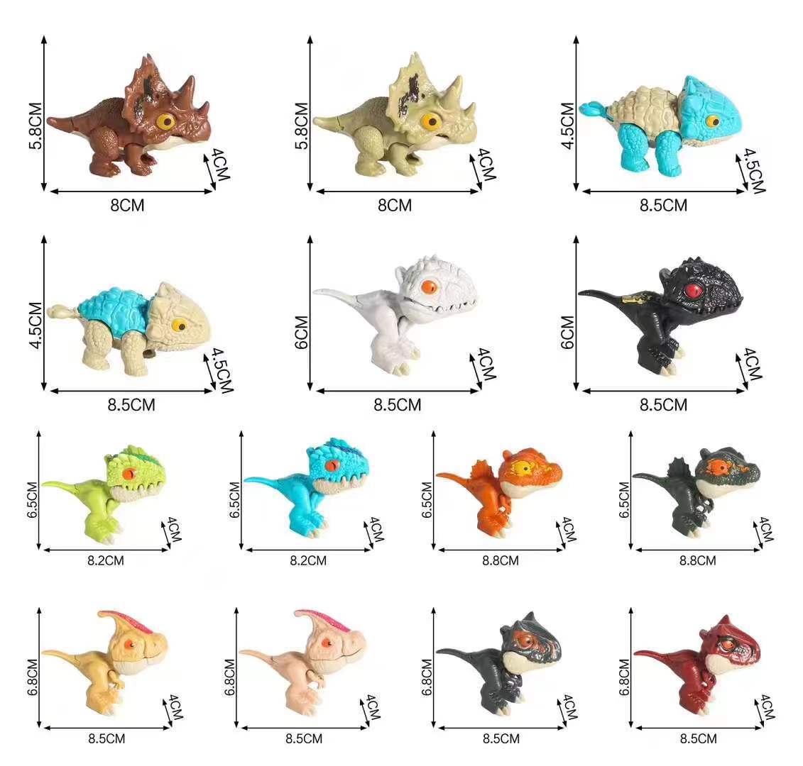 Bolsa ciega dedo para niños dinosaurio muerde dedo dinosaurio juguete simulación triceratops puesto escuela bolsa ciega al por mayor envío gratis
