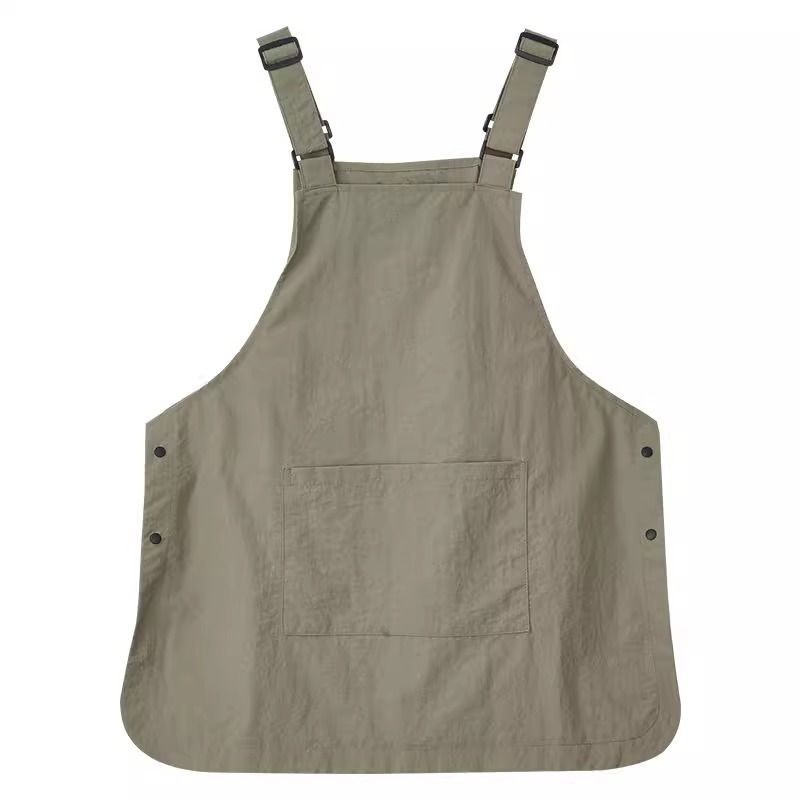 新型工装エプロン日本式防水男女カバーキッチン家庭用カフェ作業服印字卸売り可能|undefined