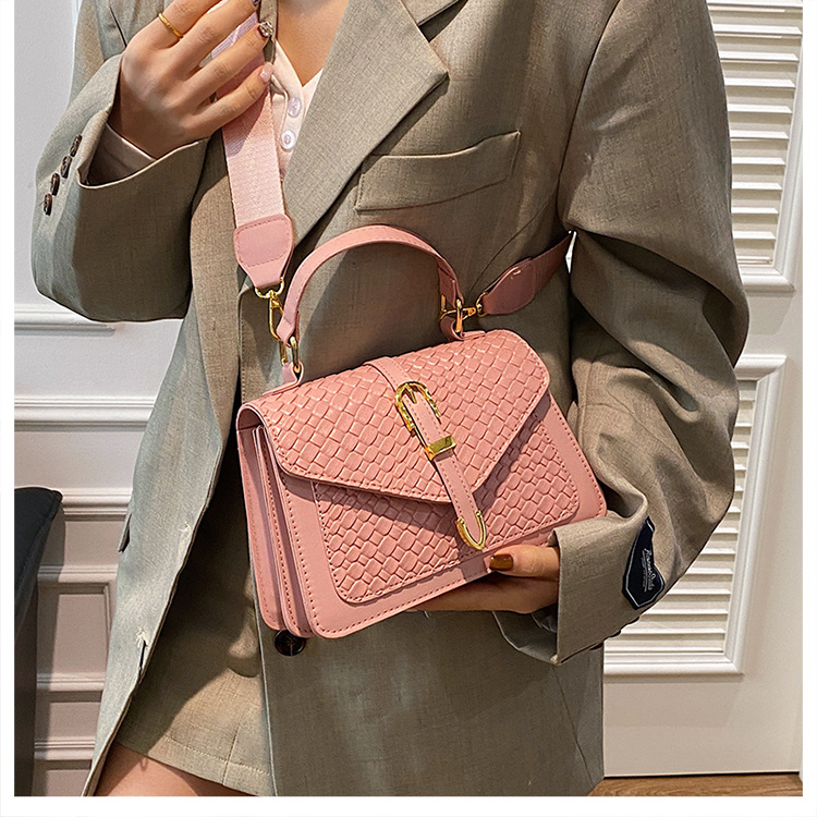 307g Weight Magnetic Buckle Closure Type Single Shoulder Strap Strap Type Crossbody Bag Bags Type Daily Occasion Pu Leather Material Color Block, Solid Color Pattern All Seasons Season Women's Gender Classic Style Style Square Shape Small Size Women's Small Pu Leather Color Block Solid Color Classic Style Square Magnetic Buckle Crossbody Bag 9