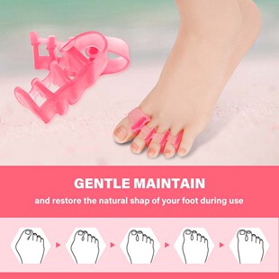 in stock BSCI Cross-border Hot Selling Amazon Explosions Toe Separator Daily Five-hole Toe Set Toe Orthotic