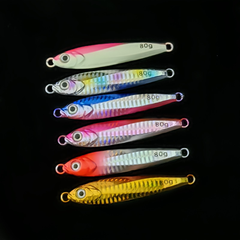 鮁魚鐵板鉛魚小傑克海釣岸拋鐵板假餌路亞餌鈎跨境海釣翹嘴餌鱸魚