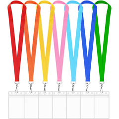 Amazon Cross-Border Bestseller: Colorful Polyester Figure-8 Lanyard for ID Cards, PVC ID & Badge Holder Straps