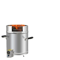 New Outdoor Smokeless Powerful Stove Energy-Saving Household Firewood Stove Thick Eco-Friendly Stainless Steel Simple Wood Gasification Stove
