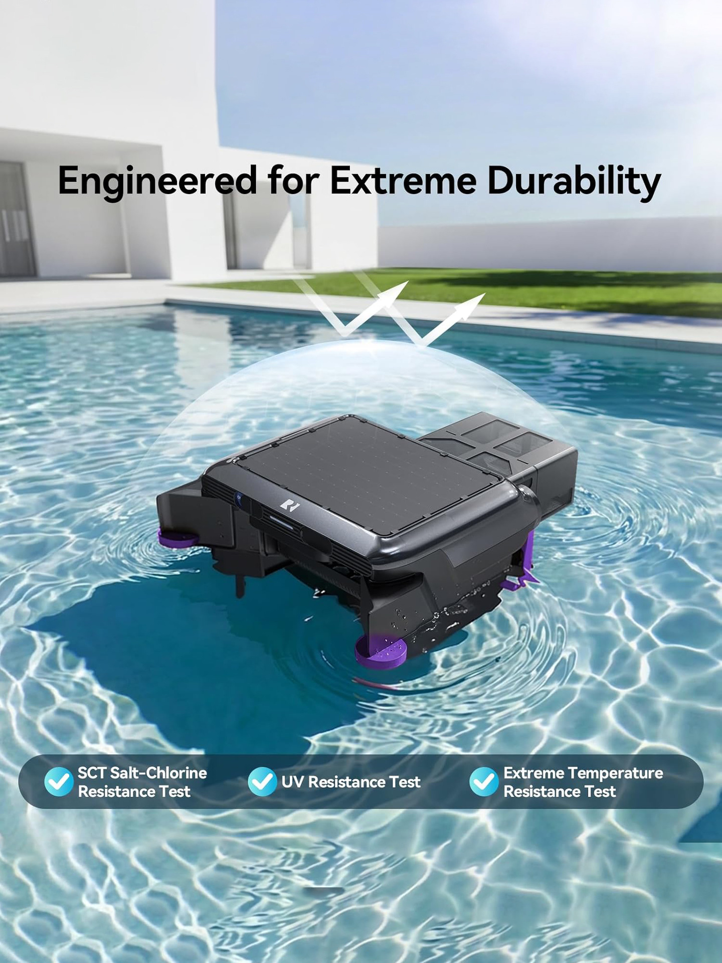 S1 control remoto inteligente accionado por energía solar robot automático superficie de piscina esparcidor de escoria limpiador