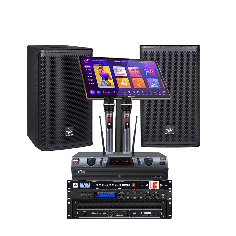 Altavoces JBL de 10 y 12 pulgadas, altavoces profesionales para karaoke, conjunto completo de audio de alta gama, equipo de audio KTV de marca premium.