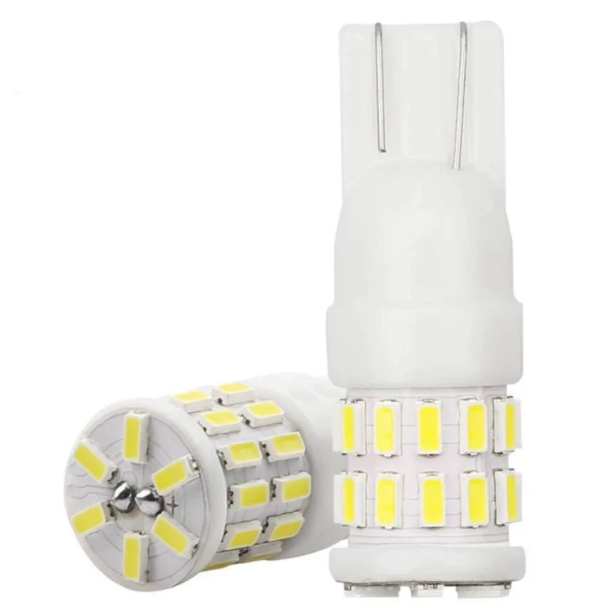 Керамический светодиодный фонарь T10, 30 SMD 3014, без ошибок, яркий настольный/приборный светодиодный свет