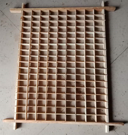 木板方格簇自动蚕蔟采茧机自动设备蚕簇50片起发162孔