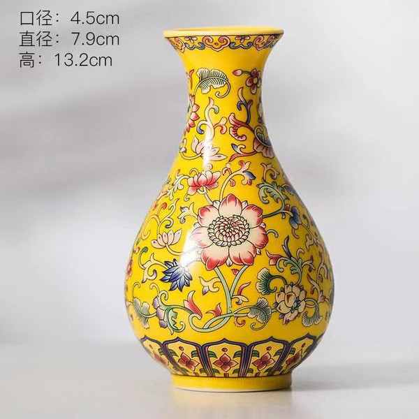 Ceramic retro enamel flower-shaped