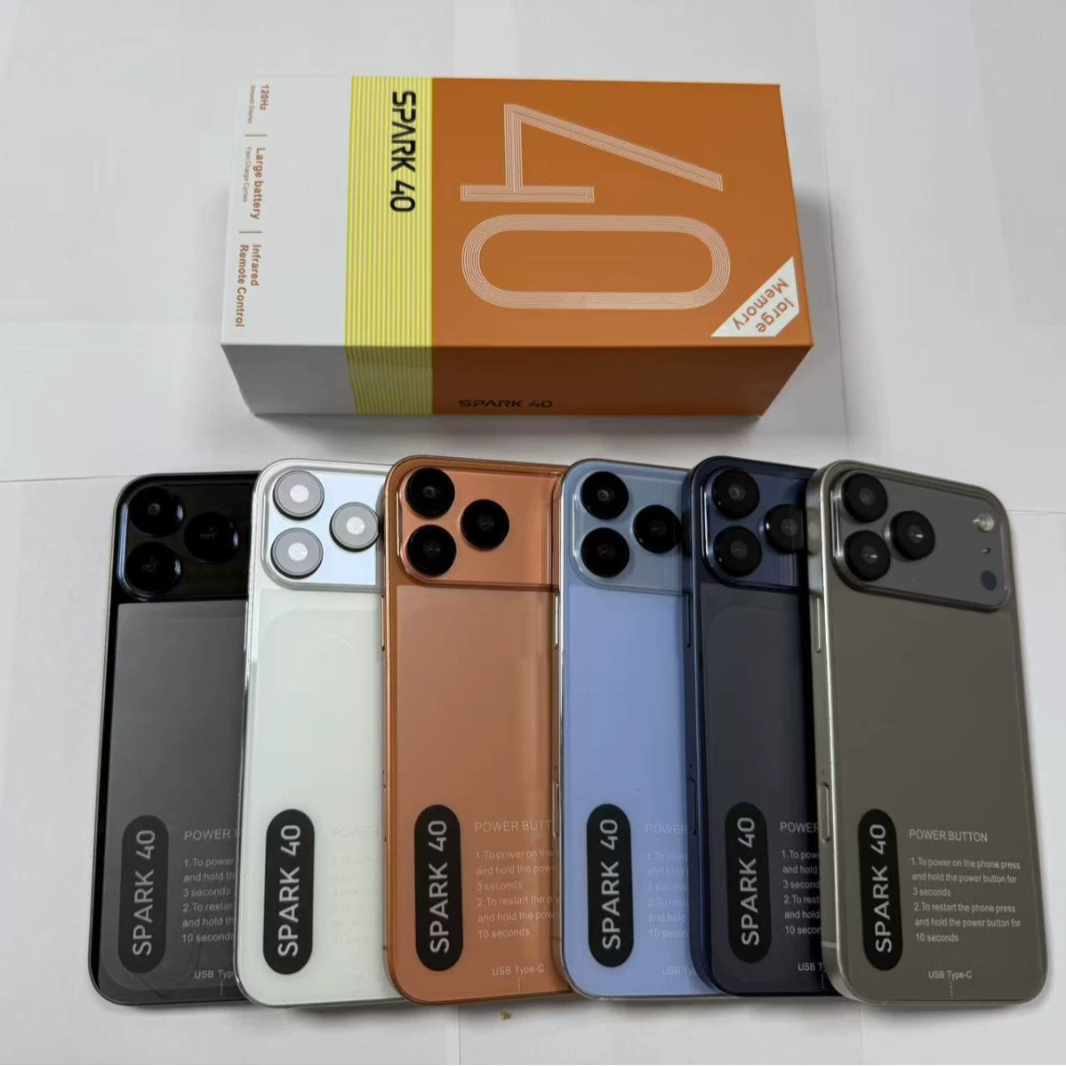 SPARK 40 кросс-бордер электронной коммерции горячий продаж умный Android настоящий 4G мобильный телефон в наличии смартфон новый 16+1ТБ