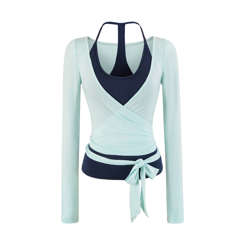 Summer Outfit in Ballet Style, Lisa's Same Style Cross-Tie Cardigan for Women/Halter Neck Padded Camisole Wholesale