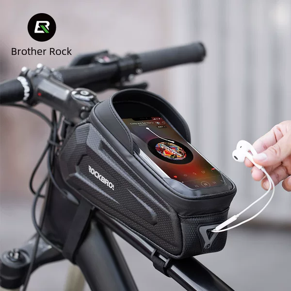 Rock Brothers Hard Shell Bicycle Bag Head Bag Front Beam Bag Mobile Phone Bag Mountain Road Bike Riding Accessories
