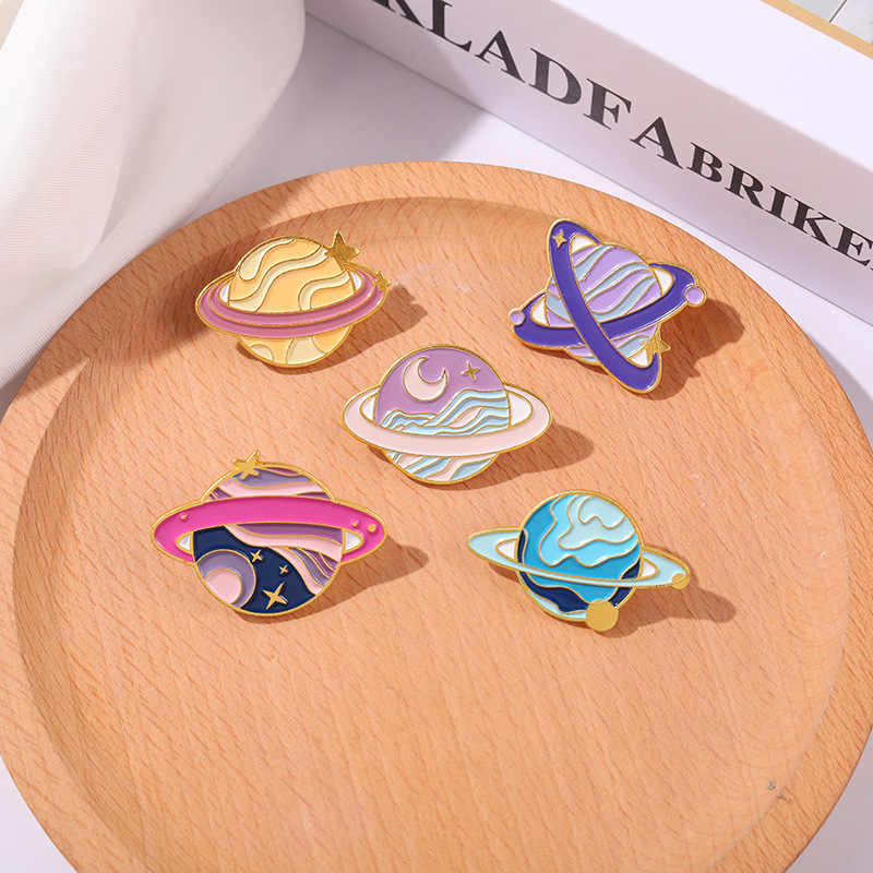 Fashion Style Fashion Pin Planet Alloy Plating Unisex Brooches