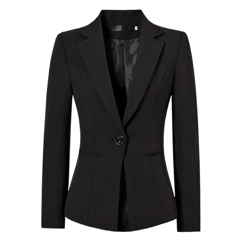 Костюм для женщин, весенне-осенний рабочий костюм для студентов интервью, профессиональная куртка, стильная официальная одежда, женственная рабочая одежда