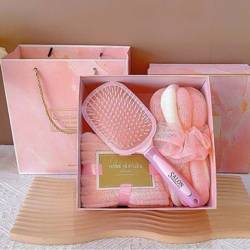 Three-Piece Hair Comb and Towel Set, Souvenir, Holiday Event, Welfare Gift, Event Promotion, Practical Handy Gift Wholesale