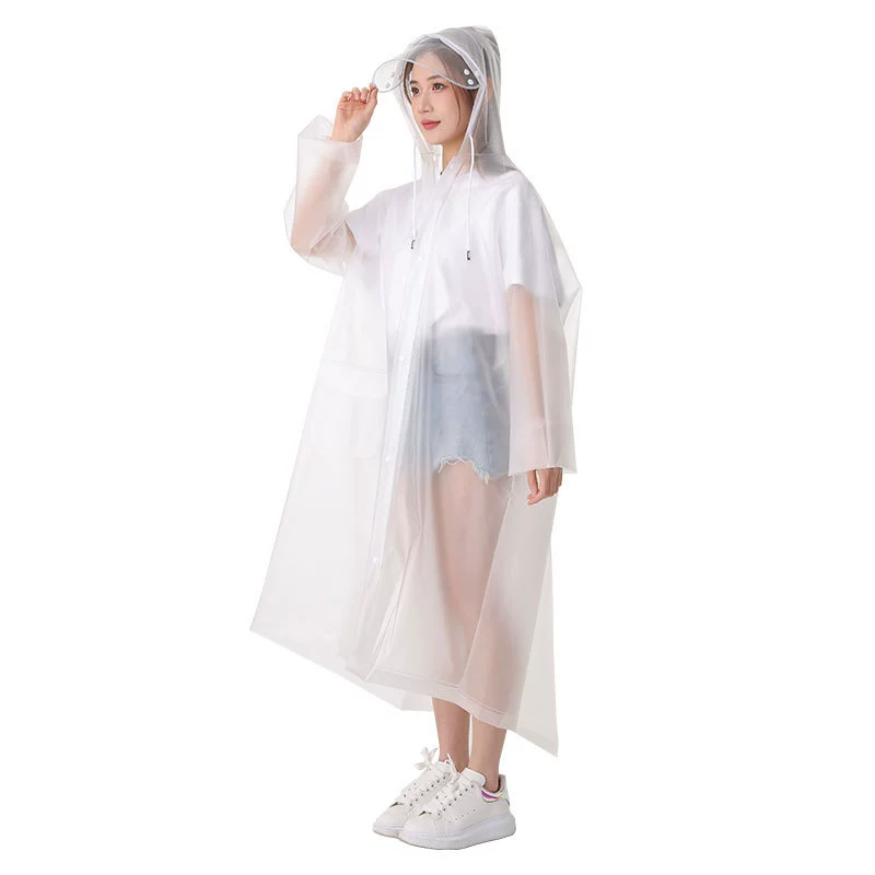 Long travel raincoat for adults