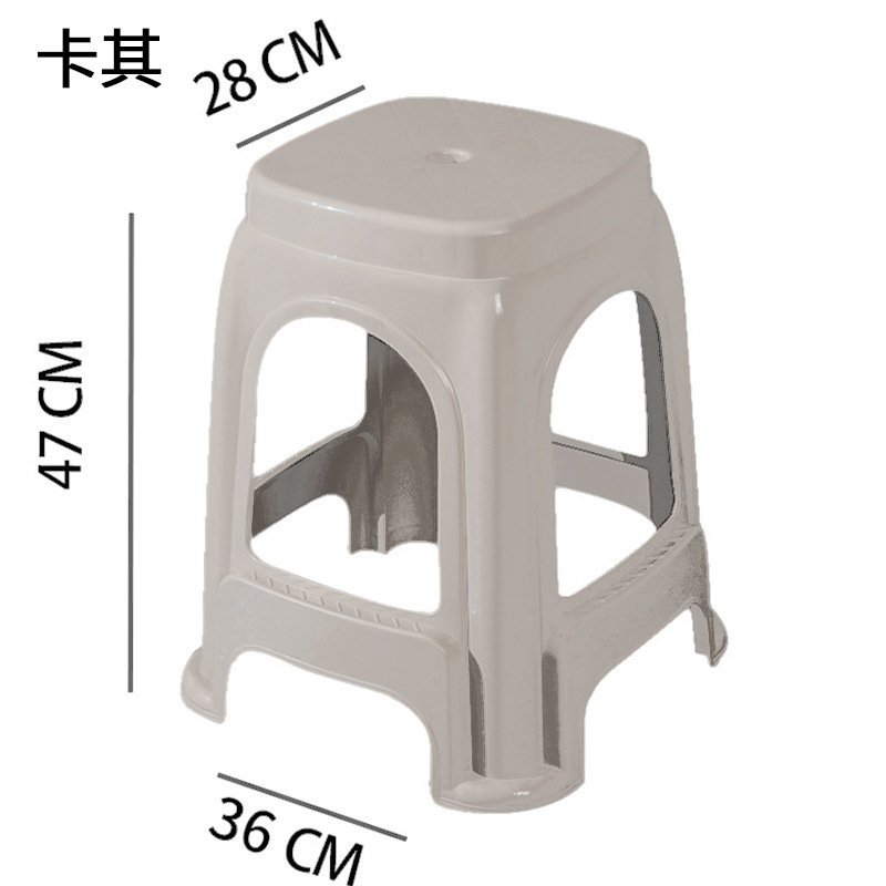 家用登高凳子方圆凳40cm45cm高熟胶方凳板凳熟胶大号朔料熟料便携|undefined