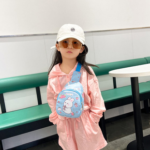 Girl's bag cute cartoon bunny chest bag fashion Western style messenger bag travel accessories Princess coin purse fashion