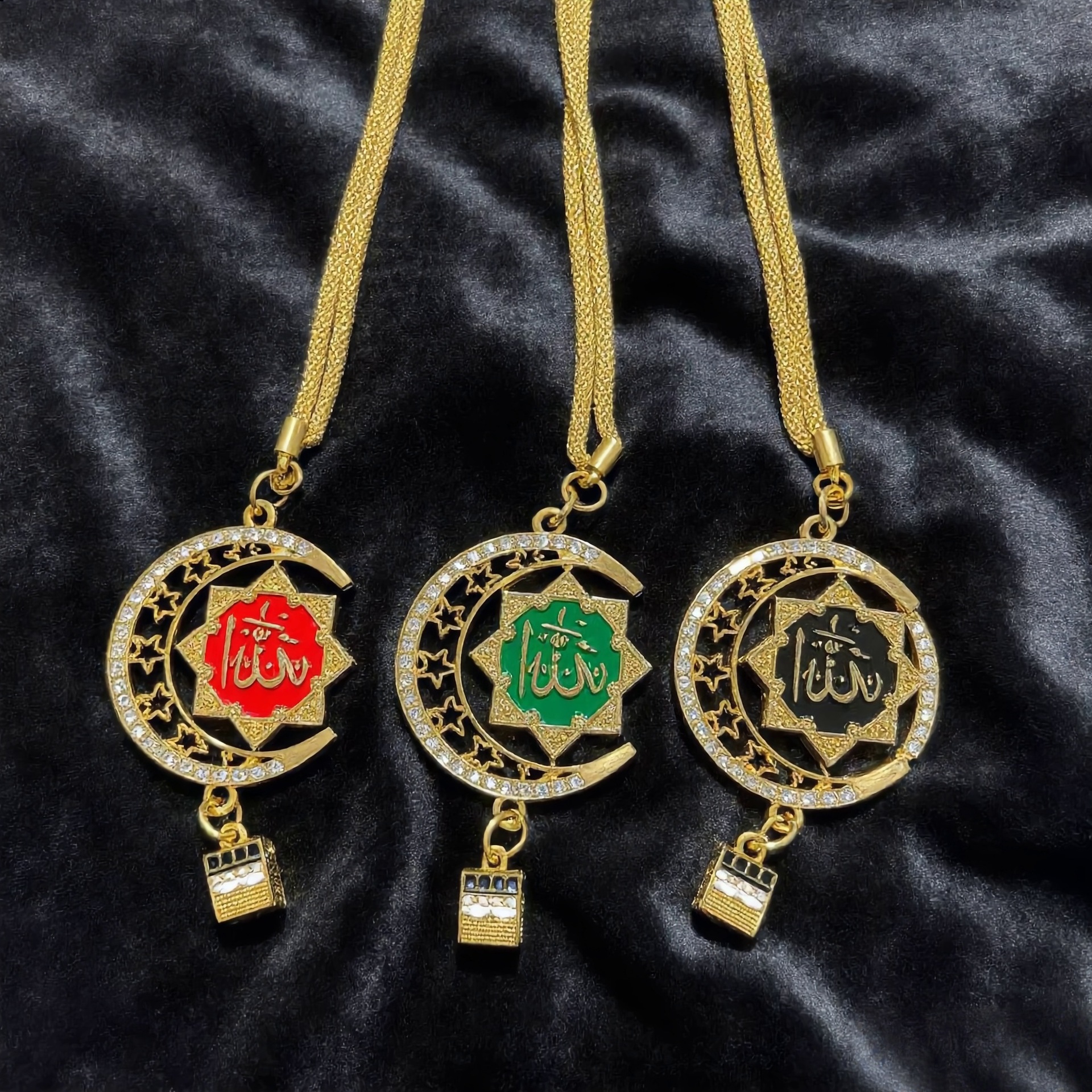 Popular overseas exotic style car accessories, alloy gold-plated, direct cross-border supply