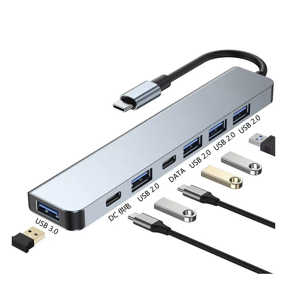 Type-C extended dock multi-function hub hub extended dock tablet computer HD USB semiper read card